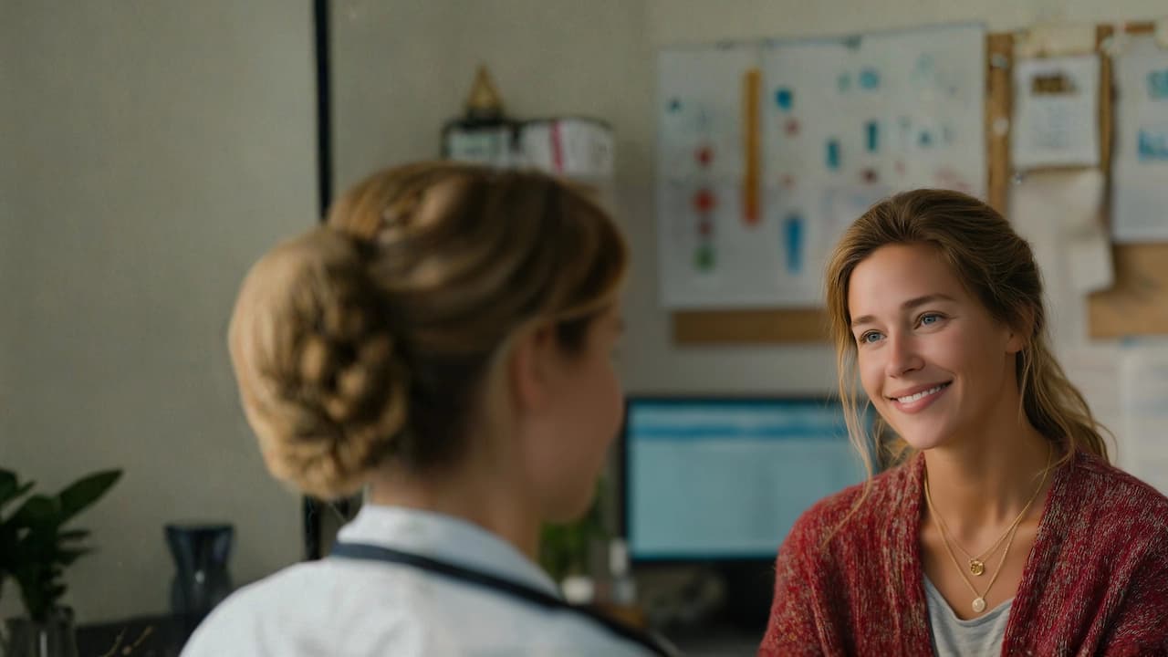 Doctor and patient discussing Autoimmune diseases results