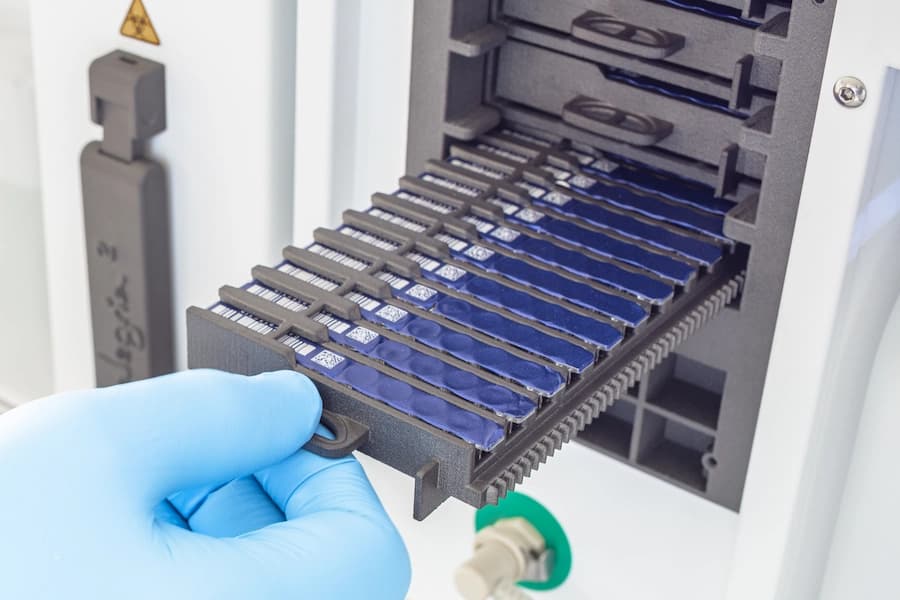 Alegria 2 strips inserted in the instrument